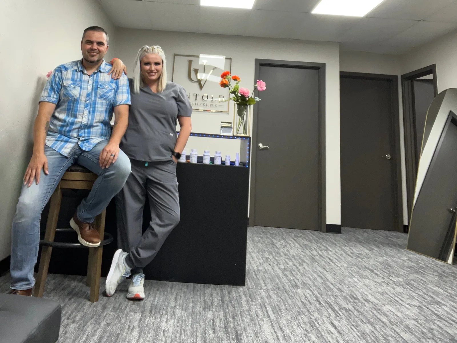 The Untold Vitality Clinic team at their Weatherford, Oklahoma clinic